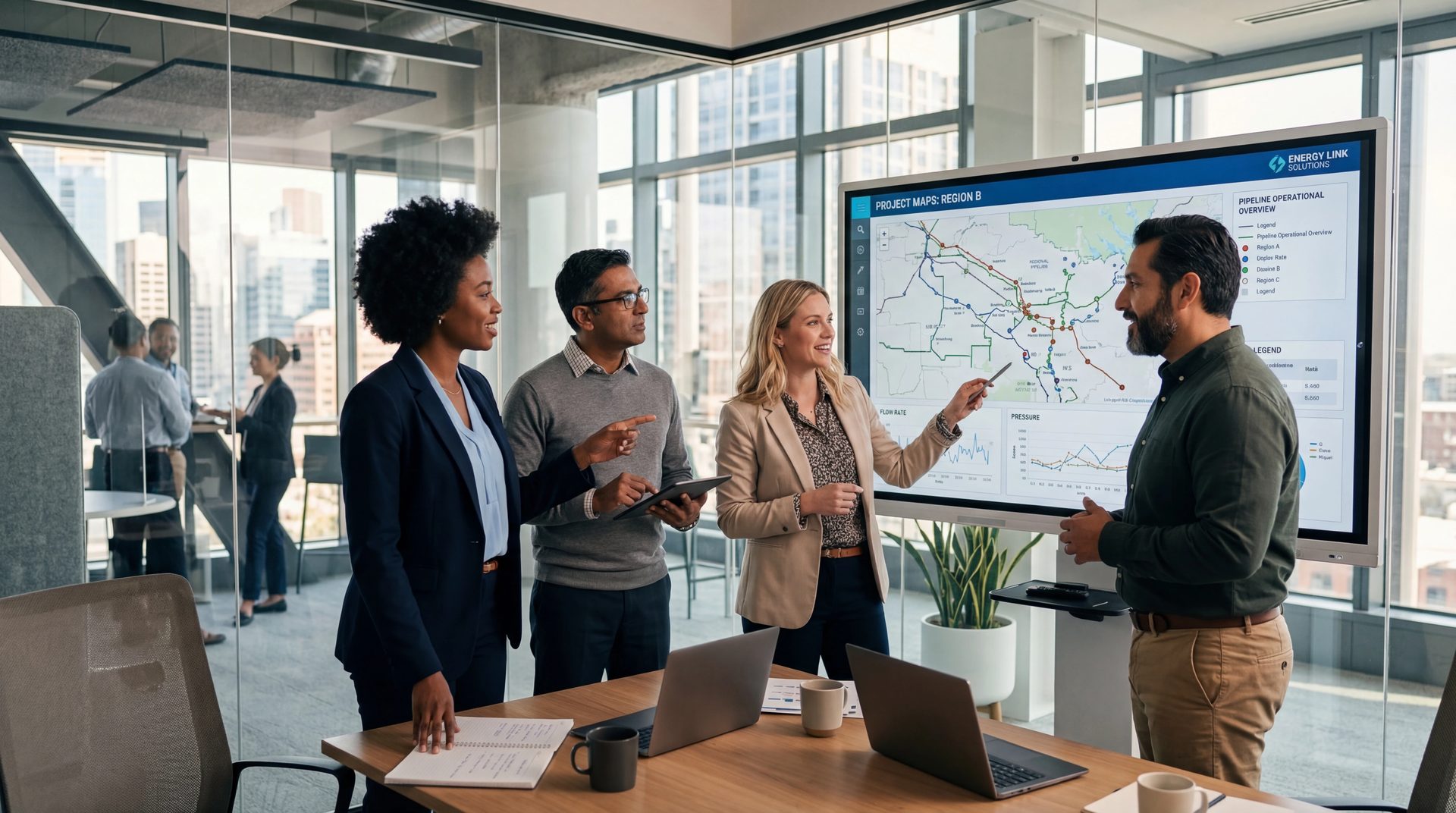 SSE Global Energy team collaborating on energy strategy